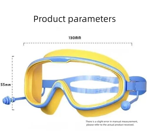 š„HD children's large frame waterproof and anti-fog swimming gogglesš„½