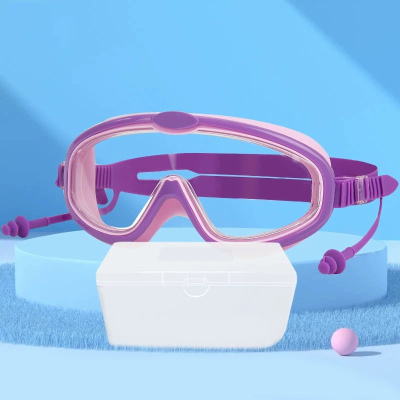 š„HD children's large frame waterproof and anti-fog swimming gogglesš„½
