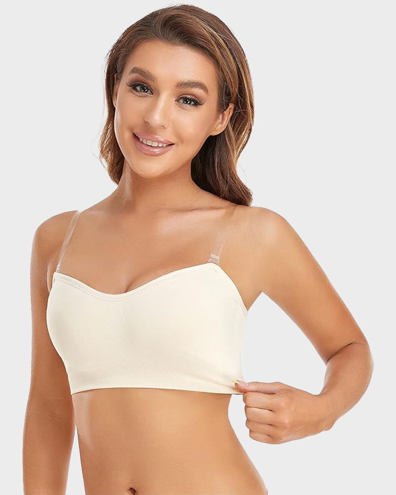 💜Non-Slip Bandeau Seamless Wireless Strapless Bra