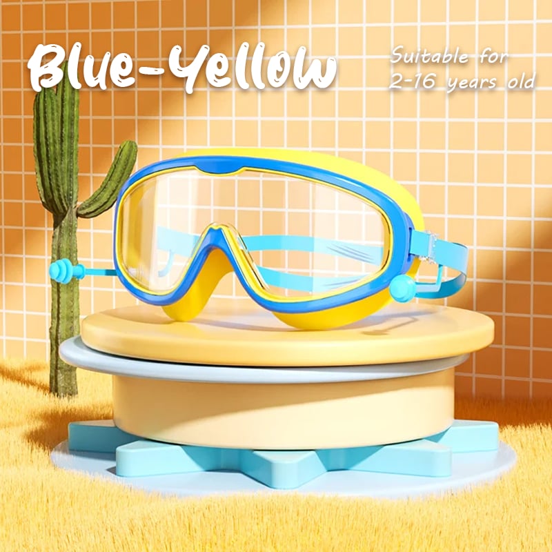 š„HD children's large frame waterproof and anti-fog swimming gogglesš„½