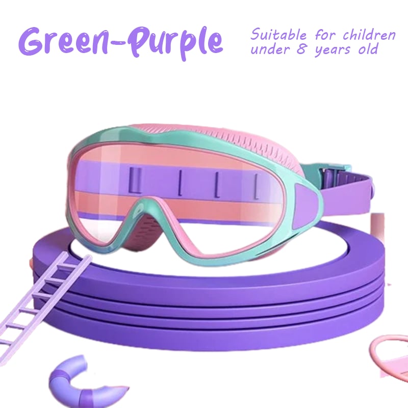 š„HD children's large frame waterproof and anti-fog swimming gogglesš„½
