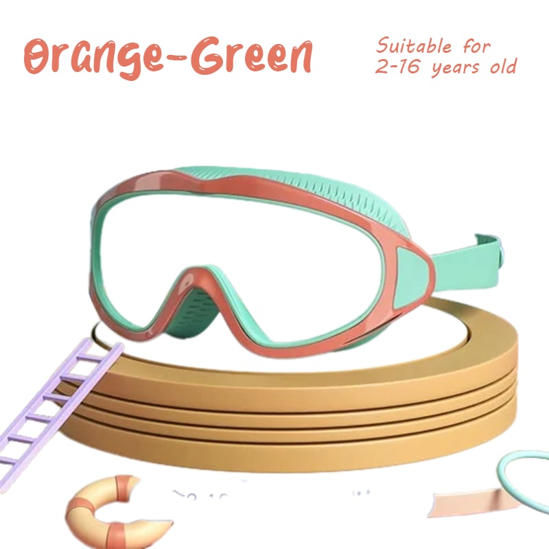 š„HD children's large frame waterproof and anti-fog swimming gogglesš„½