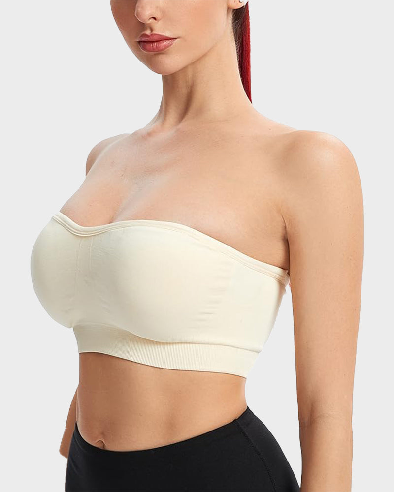 💜Non-Slip Bandeau Seamless Wireless Strapless Bra