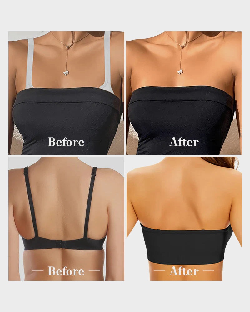 💜Non-Slip Bandeau Seamless Wireless Strapless Bra