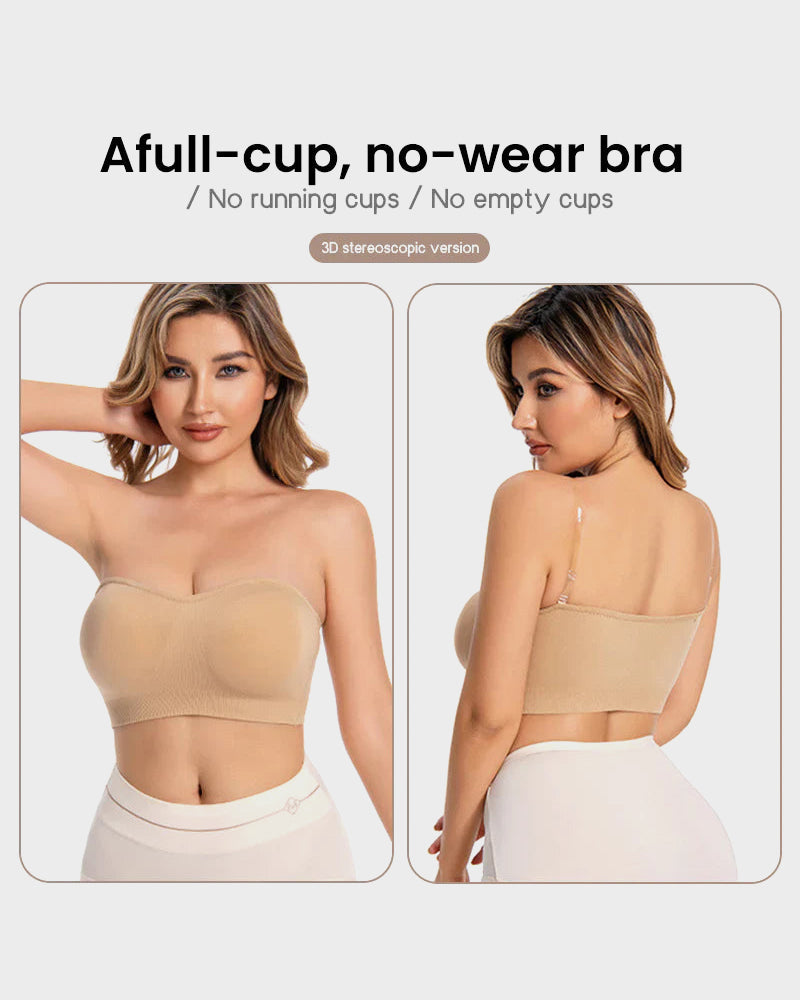 💜Non-Slip Bandeau Seamless Wireless Strapless Bra