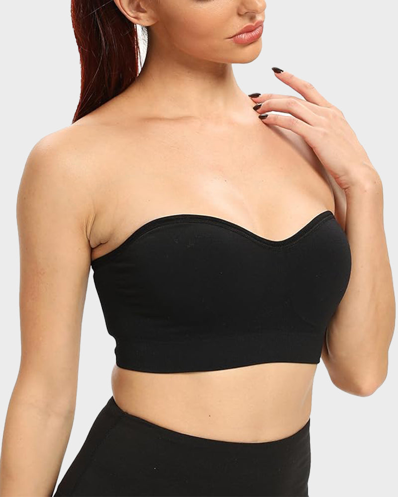 💜Non-Slip Bandeau Seamless Wireless Strapless Bra