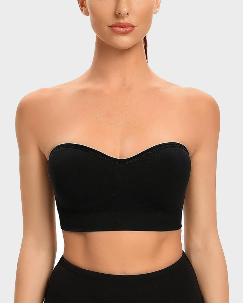 💜Non-Slip Bandeau Seamless Wireless Strapless Bra