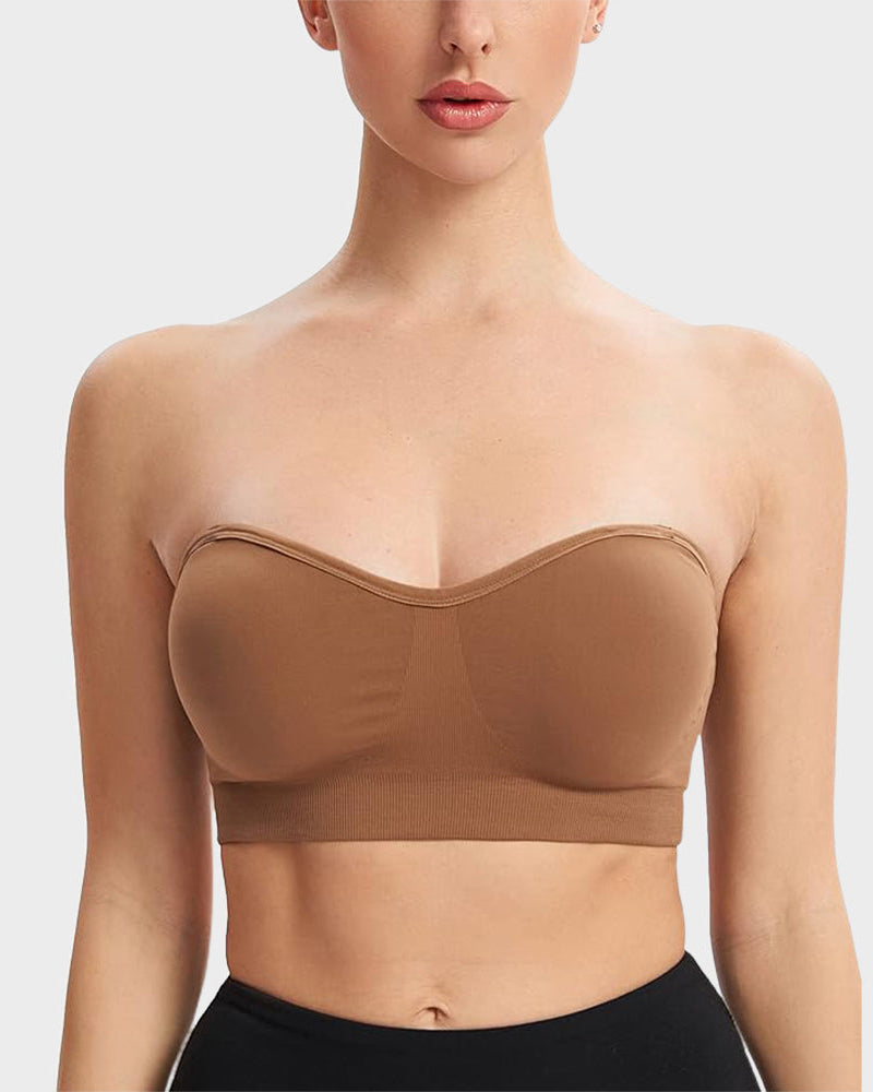 💜Non-Slip Bandeau Seamless Wireless Strapless Bra