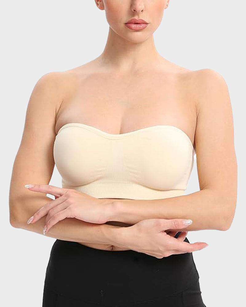 💜Non-Slip Bandeau Seamless Wireless Strapless Bra